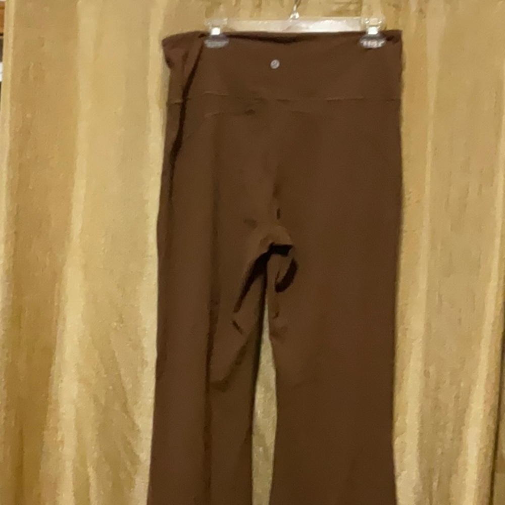 🍁Lululemon groove super high rise flared pant NULU, roasted brown, 14